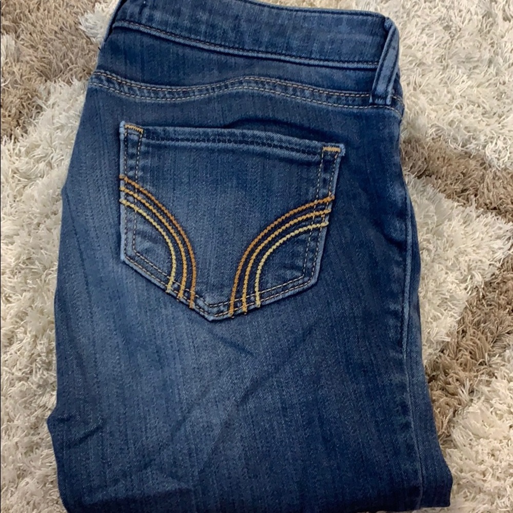 Dark denim wash holister jeans size 1Slim